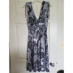 Black and white summer dress